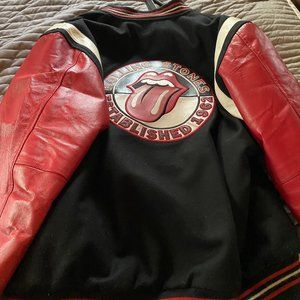 Rolling Stones Leather & Melton Reversible Jacket